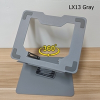 Dudukan Laptop Putar 360 Derajat Baja Canai Dingin 180 °   Penyangga Laptop Ergonomis dengan Ketinggian yang Dapat Disesuaikan 26-153mm Langsung dari Pabrik