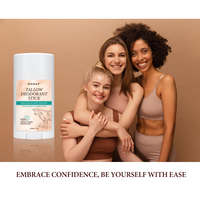 Bâton de déodorant de suif de bœuf nourri à l'herbe biologique de marque privée OEM Produit de beauté et de soins personnels