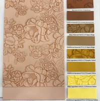 Cuir PU Écologique Motif Rose Bicolore Gaufré Style Vintage Modèle Fleur de Rose Yiwu pour Bagages et Intérieurs de Voiture