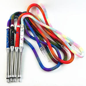 Vente en gros d'accessoires pour fumer tuyau de narguilé en alliage d'aluminium tuyau éponge en plastique pour narguilé - Product Image 3