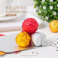 Envoltorios de Papel de Aluminio para Chocolate de Grado Alimenticio, Hojas Cuadradas y Coloridas para Empaquetar Barras de Chocolate y Dulces