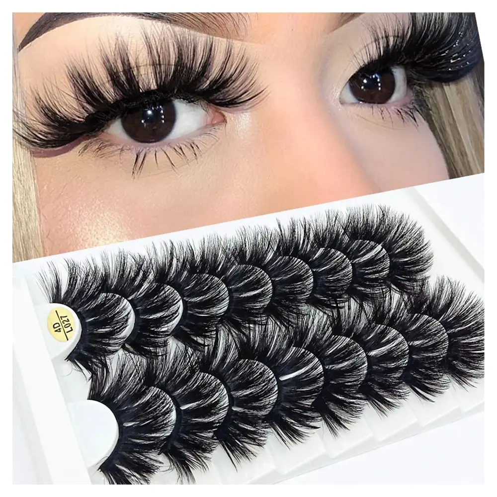 Cruelty Free 25mm Real Mink Eyelash Vendor Private Label Siberian Fluffy Mink Lashes Super Long 3D Dramatic 25 mm Mink Lashes