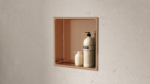 Estante de Esquina para Baño de Acero Inoxidable de Estilo Moderno Personalizado, Nicho de Pared con Luz LED, Estante Empotrado Ecológico de Tres Niveles - Product Image 3