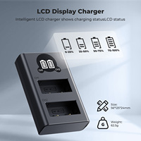 Pengisi Daya Baterai Kamera K&F Concept Dual Slot Type-C Quick Charger NP-W126 untuk Fujifilm X100vi, X100V, XM5, XE5, XT30II, XT30