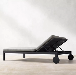Lit <span class=keywords><strong>double</strong></span> en aluminium imperméable pour villa et piscine, idéal pour bronzer et se détendre – Vente directe usine - Product Image 4