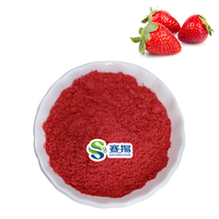 Extrait de fraise lyophilisé en poudre, poudre de fraise séchée par pulvérisation, poudre de fraise lyophilisée