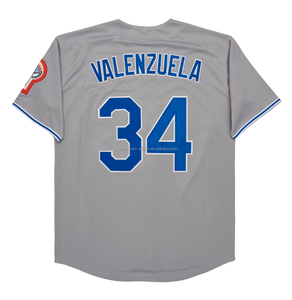 Vente en gros de maillots de baseball cousus de haute qualité Angeles Retro Jersey #34 Fernando <span class=keywords><strong>Valenzuela</strong></span> Tailles S-3XL Grandes Tailles Respirant - Product Image 5