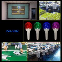 Bâton lumineux LED RGBW à rotation automatique avec logo personnalisé, télécommande sans fil 433M, portée 800M, autonomie 4-8h, DMX Star - Vente Flash