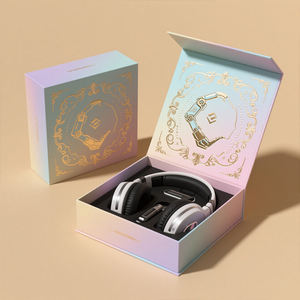 Boîte magnétique de luxe <span class=keywords><strong>pour</strong></span> écouteurs Bluetooth, emballage personnalisé en carton rigide, fournisseur de boîtes cadeaux, impression haut de gamme, boîte cadeau sur mesure - Product Image 1