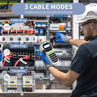 Imprimante d'Étiquettes Portable H1100 Étanche pour Rubans Laminés 12 mm, Multi-Polices, Sans Encre, pour Câbles