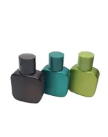 Colored Empty Perfume Spray Crimp Glass Bottle with Cap