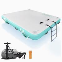 Plateforme flottante gonflable marine, lit flottant, plateforme de pêche aquatique, coussin d'air pour jeux d'enfants, piscine