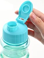 Bouteille d'eau de 500ml, anti-fuite, pour sports de plein air, gobelets en plastique à couvercle rabattable, tasse à eau portable, cadeau pour la remise en forme, la salle de sport, le camping