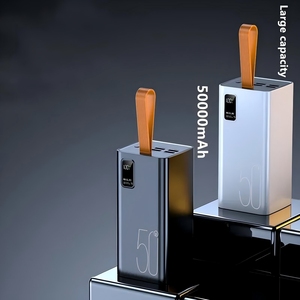 พาวเวอร์แบงค์ <span class=keywords><strong>50000mAh</strong></span> ความจุขนาดใหญ่ LED พาวเวอร์แบงค์ 50000 มิลลิแอมป์ชั่วโมง 2.1A ชาร์จเร็ว แบตเตอรี่สำรองสำหรับโทรศัพท์เสี่ยวมี่ ซัมซุง - Product Image 5
