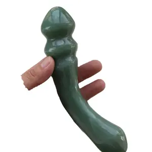 Best Price Crystal Calming Dildo Polished Green Crystal Dildo For Woman Polished Crystal Dildo Suppliers