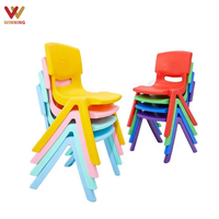 Ensemble de chaises en plastique colorées Montessori pour enfants, empilables, pour maternelle, école maternelle, garderie, salle de classe