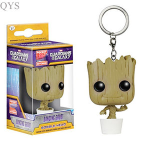 QYS gros grosse tête personnage de dessin animé porte-clés collection film Style PVC caoutchouc porte-clés cadeau - Product Image 3