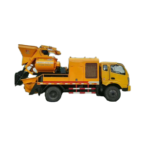 30kW Diesel HBT pompa beton truk <span class=keywords><strong>Mixer</strong></span> poros ganda menghasilkan beton komersial kaki hidrolik pintar untuk situs konstruksi - Product Image 5
