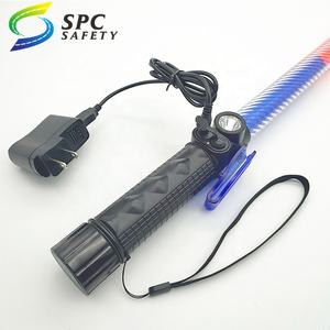 Yüksek kaliteli el <span class=keywords><strong>Led</strong></span> kırmızı mavi yanıp sönen uyarı kendini savunma çakarlı lamba sinyal değnek acil güvenlik trafik batons - Product Image 4