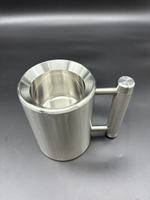 Haltères en acier inoxydable de 4 kg, 6 kg, 8 kg, 10 kg, 15 kg, en forme de tasse à eau, pour exercices à domicile, haltères lourds en forme de tasse à café