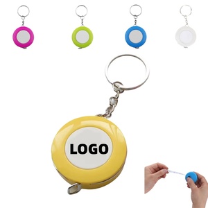 Ruban à mesurer rétractable souple de 1,5 mètre, porte-clés, logo personnalisé pris <span class=keywords><strong>en</strong></span> charge, couleur bonbon, mini <span class=keywords><strong>règle</strong></span> de mesure compacte et portable - Product Image 1