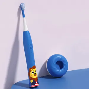 Macaron induzione ricarica Wireless spazzolino elettrico per bambini 360 spazzolino da denti elettrico con setole nano soniche per bambini