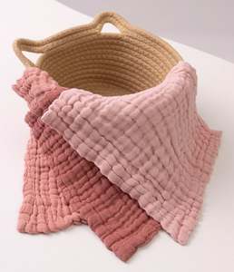 Lingettes pour bébé en coton biologique naturel solide, douces, pour nouveau-né, tissu en mousseline pour bébé, serviette pour le visage, pour peaux sensibles - Product Image 1