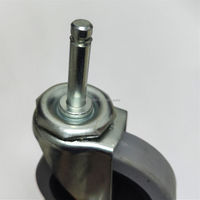 Roues pivotantes universelles HM2206 de 4 pouces, noires et grises, à visser, pour chariots de cuisine et d'atelier, vente directe usine