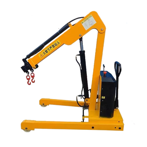 Mini-grue électrique rotative bibo, grue hydraulique portable de petite taille pour le chargement en entrepôt - Product Image 1