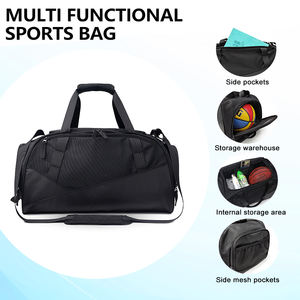 VIPOKO с логотипом на молнии, Водонепроницаемая спортивная сумка для спортзала и путешествий, обувной отсек, Футбольная Спортивная дорожная сумка - Product Image 3