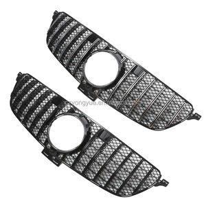 Parrilla delantera W166 plateada negra GTR para <span class=keywords><strong>Mercedes</strong></span> Benz <span class=keywords><strong>GLE</strong></span> W166 Coupe <span class=keywords><strong>43</strong></span> 63s 300d AMG 2016 2017 <span class=keywords><strong>2018</strong></span> 2019 - Product Image 1