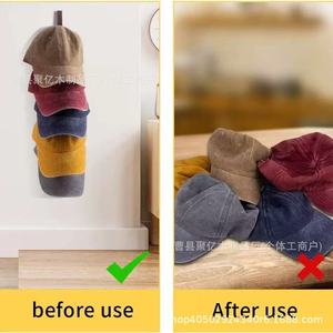 Wooden Hat Rack Wall Mounted 5 <b>Hooks</b> 15.35inch Solid <b>Wood</b> <b>Coat</b> Rack For Bedroom Wardrobe Door Storage Organizer - Product Image 5