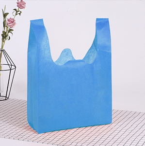 Custom Printed Non-Woven Foldable Shopping Bags Multi-Color T-shirt for Supermarket Advertising Gift Portable Eco Tote Bag