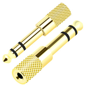 Audio Converter 3.5mm to 6.5mm Metal <b>Plug</b> <b>Adapter</b> for Headphone Audio Connection - Product Image 1