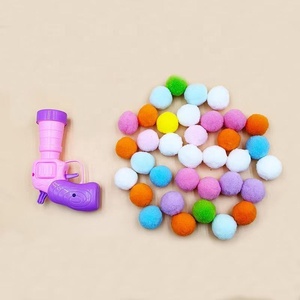 Silenzioso palla <span class=keywords><strong>gatto</strong></span> giocattolo eco-friendly palla di pelo catapulta con pistola di plastica sparo stile cartone animato - Product Image 4