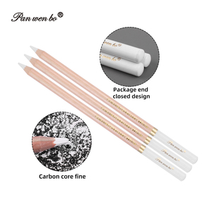 Panwenbo 3 unids/<span class=keywords><strong>set</strong></span> lápices de dibujo de carbón blanco Juego de lápices de grafito de colores para bocetos artísticos y pintura - Product Image 4