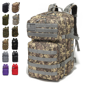 Sac à dos tactique Molle <span class=keywords><strong>800D</strong></span> robuste vert 45L camouflage pour survie extrême en extérieur - Product Image 1