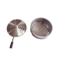Système de gestion de la chaleur pour charbon de chicha en alliage d'aluminium, sans barrière en feuille de carbone, accessoire simple et léger pour narguilé