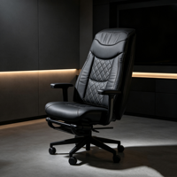 Fauteuil de bureau de direction massant en maille intégrale avec appui-tête, dossier 4D et accoudoirs réglables en hauteur – Mobilier commercial