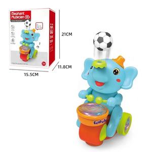 Samtoy Nuovo Design Giocattolo Elefante Danzante Musicale in Plastica con Tamburo e Palloncino, Luci Lampeggianti per Bambini Montessori - Product Image 6