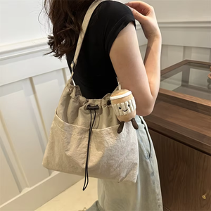Nuova Borsa a Secchiello Personalizzata HK 2026, Borsa a Tracolla Casual Resistente in Nylon, Grande Capacità per <span class=keywords><strong>Donne</strong></span> - Product Image 5