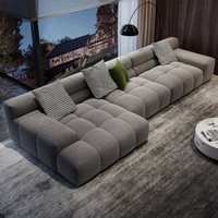 Canapé sectionnel moderne en tissu pour salon, ensemble de canapés de luxe en forme de L pour la maison, mobilier d'angle pour hôtels, canapé nordique
