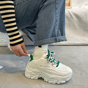 <span class=keywords><strong>Scarpe</strong></span> Dad Shoes da <span class=keywords><strong>Donna</strong></span> Bianche Primavera-Estate Nuove Versatili con Rialzo Moda Influencer <span class=keywords><strong>Online</strong></span> Trendy Casual - Product Image 4