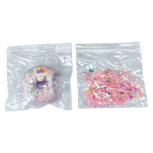 Juguete de silicona suave de alta calidad con forma de donut Taba, con lentejuelas, para aliviar el estrés, juguete de gelatina Taba - Product Image 5