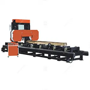 Hydraulic log cutting sawmill portable bandsaw sawmill for wood