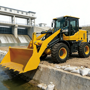 Wheel <span class=keywords><strong>Loader</strong></span> Artikulasi Tugas Berat 3 Ton 5 Ton Baru, Mesin Diesel Bertenaga Kuat untuk Lokasi Konstruksi dan Tambang - Product Image 6