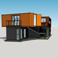Rumah Kontainer Prefabrikasi 20ft untuk Konstruksi, Berkemah, dan Hunian