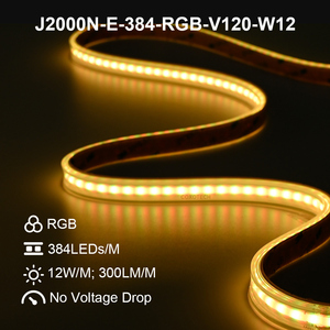 <span class=keywords><strong>Bande</strong></span> LED COB <span class=keywords><strong>RGB</strong></span> COXO ETL haute tension 120V 110V, protection IP65 IP67, sans driver, en silicone, pour éclairage paysager extérieur - Product Image 3