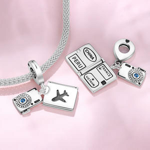 2026 Hot Selling <b>Copper</b> Passport Visa Travel <b>Bracelet</b>, Unique and Versatile DIY <b>Bracelet</b> Jewelry Accessories Pendant Wholesale - Product Image 4