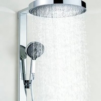 Ensemble de douche thermostatique de luxe moderne en laiton électroplaqué avec affichage numérique, fonction pluie et massage, haute pression